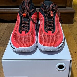 Nike Red and Black Air Jordan XXXVI with Breathable Upper and Sleek Design